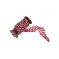 gingham ribbon spool