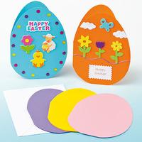 Giant Coloured Egg Card Blanks (Pack of 5)