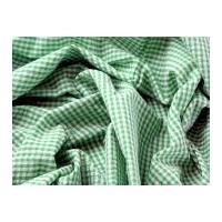 gingham check cotton seersucker dress fabric green