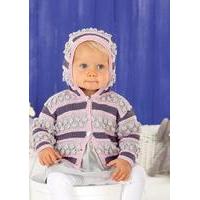 Girls Round Neck and Hooded Cardigans in Sirdar Snuggly Baby Bamboo DK (4522) - Digital Version