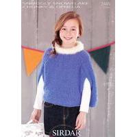 Girls Capes in Sirdar Snuggly Snowflake Chunky and Ophelia (2445)