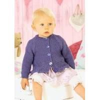 girls v neck and round neck cardigans in sirdar snuggly pearls dk 4550 ...