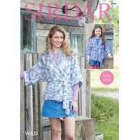 girls and womans kimono in sirdar wild 7968