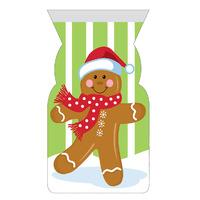 Gingerbread Cello Zip Shaped Bag...