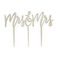 Ginger Ray Mrs and Mrs Wooden Cake Topper