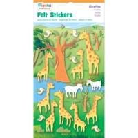 Giraffes Fabric Felt Sticker Pack