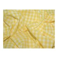 gingham check dress fabric yellow