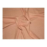 Gingham Cotton Canvas Dress Fabric Pink