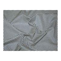 Gingham Cotton Canvas Dress Fabric Denim Blue