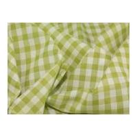 Gingham Check Dress Fabric Green