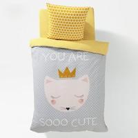 Girls CUTE CAT Printed Duvet Cover