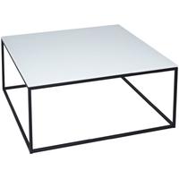 gillmore space kensal white coffee table with black base square