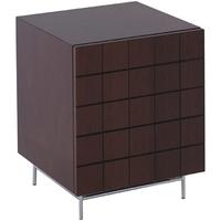 gillmore space barcelona walnut bedside cabinet left side hinged