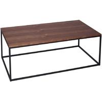 gillmore space kensal walnut coffee table with black base rectangular