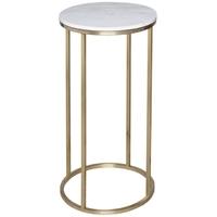 Gillmore Space Kensal Marble Lamp Stand - with Brass Base Circular