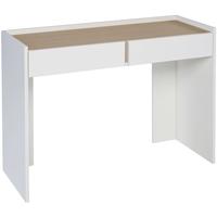 gillmore space essentials white dressing table with oak