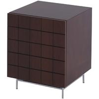 Gillmore Space Barcelona Walnut Bedside Cabinet - Right Side Hinged