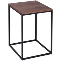 gillmore space kensal walnut side table with black base square