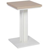 Gillmore Space Essentials White Lamp Table - with Oak