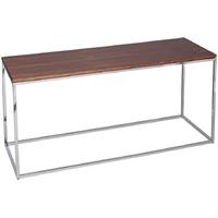 gillmore space kensal walnut tv stand with polished base