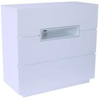 gillmore space savoye white chest of drawer with white accent