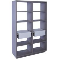 gillmore space marlow stone bookcase with white accent