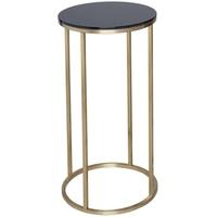 gillmore space kensal black lamp stand with brass base circular