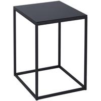 Gillmore Space Kensal Black Side Table - with Black Base Square