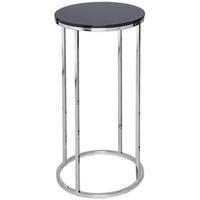 Gillmore Space Kensal Black Lamp Stand - with Polished Base Circular