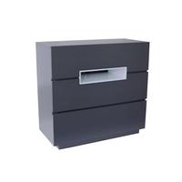 Gillmore Space Savoye Graphite Chest of Drawer - with White Accent