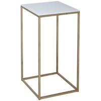 gillmore space kensal white lamp stand with brass base square