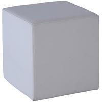 gillmore space enzo white leather square stool