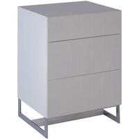 Gillmore Space Barcelona White Chest of Drawer - 3 Drawers