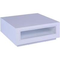 Gillmore Space Savoye White Square Coffee Table - with White Accent