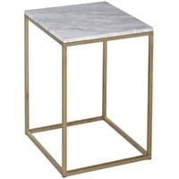 gillmore space kensal marble side table with brass base square