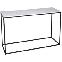 Gillmore Space Kensal Marble Console Table - with Black Base