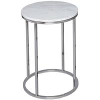 gillmore space kensal marble side table with polished base circular