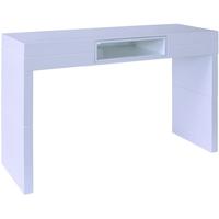 Gillmore Space Savoye White High Console Table - with White Accent