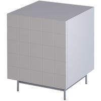 Gillmore Space Barcelona White Bedside Cabinet - Right Side Hinged