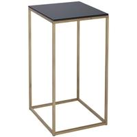 Gillmore Space Kensal Black Lamp Stand - with Brass Base Square