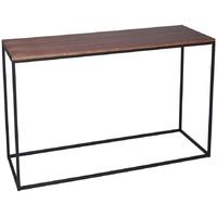 gillmore space kensal walnut console table with black base