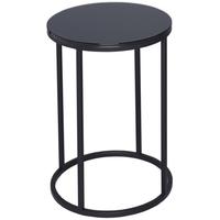 Gillmore Space Kensal Black Side Table - with Black Base Circular