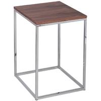 gillmore space kensal walnut side table with polished base square