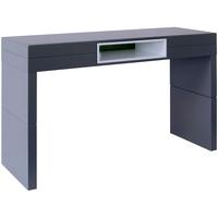 Gillmore Space Savoye Graphite High Console Table - with White Accent