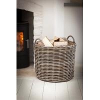 Giant Rattan Log Basket (Set of 2)