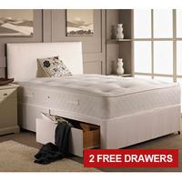 Giltedge Beds Mayfair 4FT 6 Double Divan Bed - 2 Free Drawers