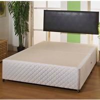 giltedge luxury 2ft 6 small single divan base white quilted