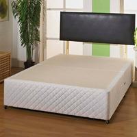 Giltedge Luxury 4FT Small Double Divan Base - White Quilted