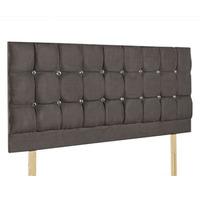 Giltedge Beds Cube Diamond Grey 3FT Single Fabric Headboard