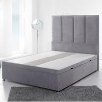 giltedge beds 3ft single divan base velvet fabric